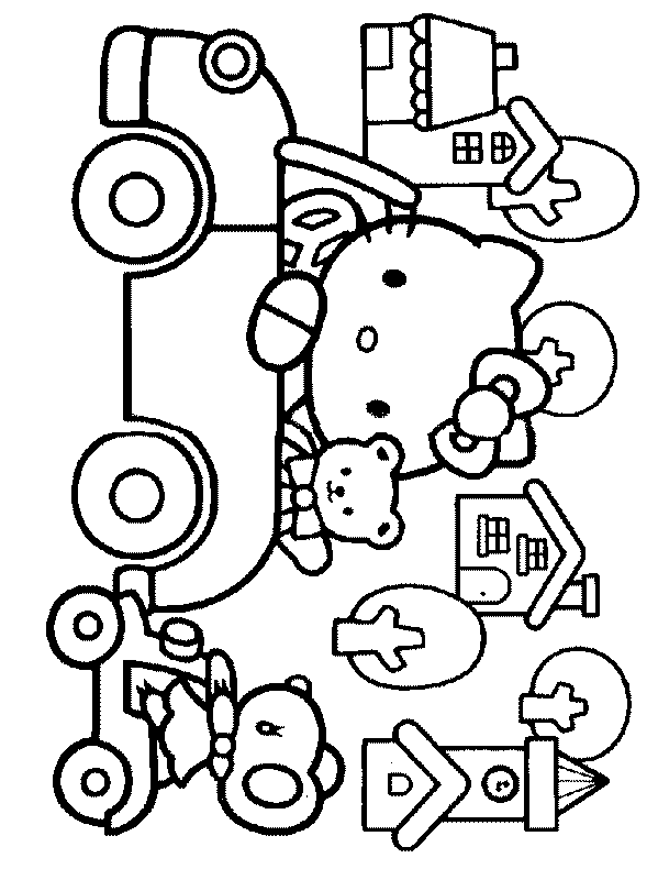 Hello Kitty kolorowanki